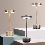 Lampada da scrivania ricaricabile Lampada da scrivania rimovibile Atmosfera da bar Luce notturna, Gold, Silver, Black