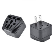 10 PCS WY-6 10A 250V Spina di conversione USA porosa, WY-6 Black