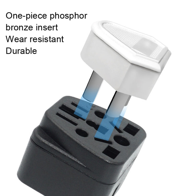 Spina di conversione USA WY-6 10A 250V nera