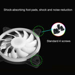 Computer CPU RGB radiatore luminoso, 1 Fan+Remote Control, 2 Fans+Remote Control, 3 Fans+Remote Control, 4 Fans+Remote Control, 5 Fans+Remote Control, 6 Fans+Remote Control, 7 Fans+Remote Control, 8 Fans+Remote Control