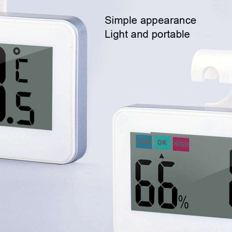 HT-6S Mini termometro domestico per temperatura elettronica e umidità con display digitale a colori, Temperature And Humidity White, Temperature And Humidity Black