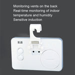HT-6S Mini termometro domestico per temperatura elettronica e umidità con display digitale a colori, Temperature And Humidity White, Temperature And Humidity Black