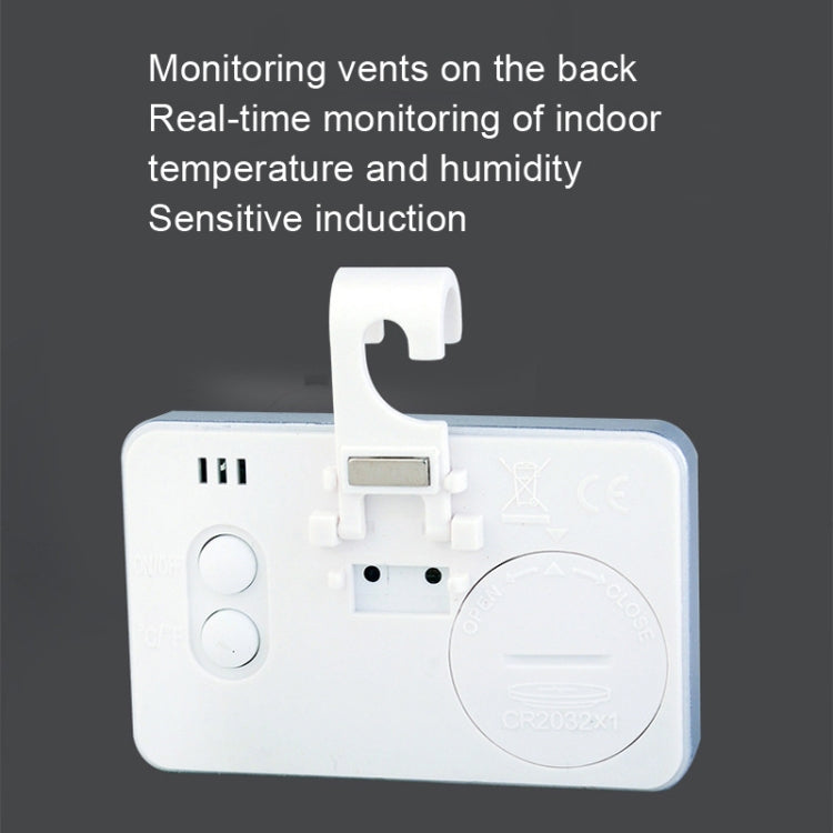 HT-6S Mini termometro domestico per temperatura elettronica e umidità con display digitale a colori, Temperature And Humidity White, Temperature And Humidity Black