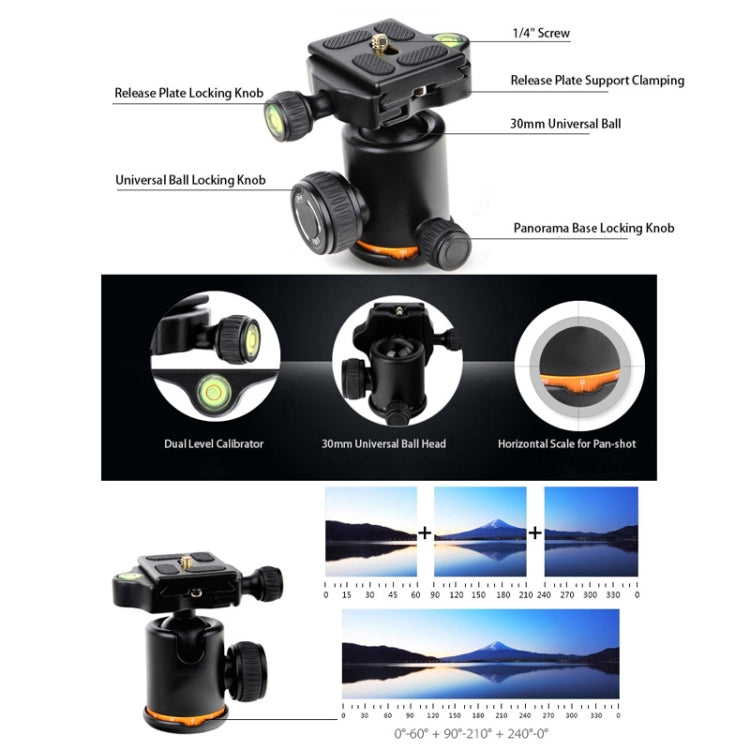 QingZhuangShiDai Q999S Proiettore portatile Fotografia Fotocamera Live Gimbal Treppiede, Q999S(Black)