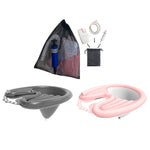 Cura dei capelli del bacino dello shampoo reclinabile per le famiglie incinte e anziane, Black, Pink, Pink+Drain Pocket, Black+Drain Pocket