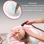 Cura dei capelli del bacino dello shampoo reclinabile per le famiglie incinte e anziane, Black, Pink, Pink+Drain Pocket, Black+Drain Pocket