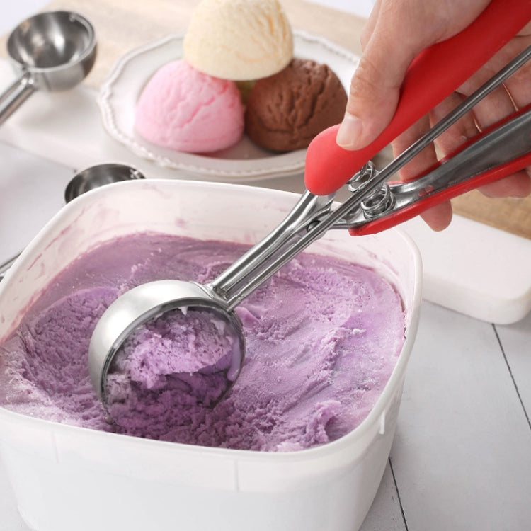 Paletta per gelato con manico in silicone in acciaio inossidabile 304, diametro, 4cm, 5cm, 6cm