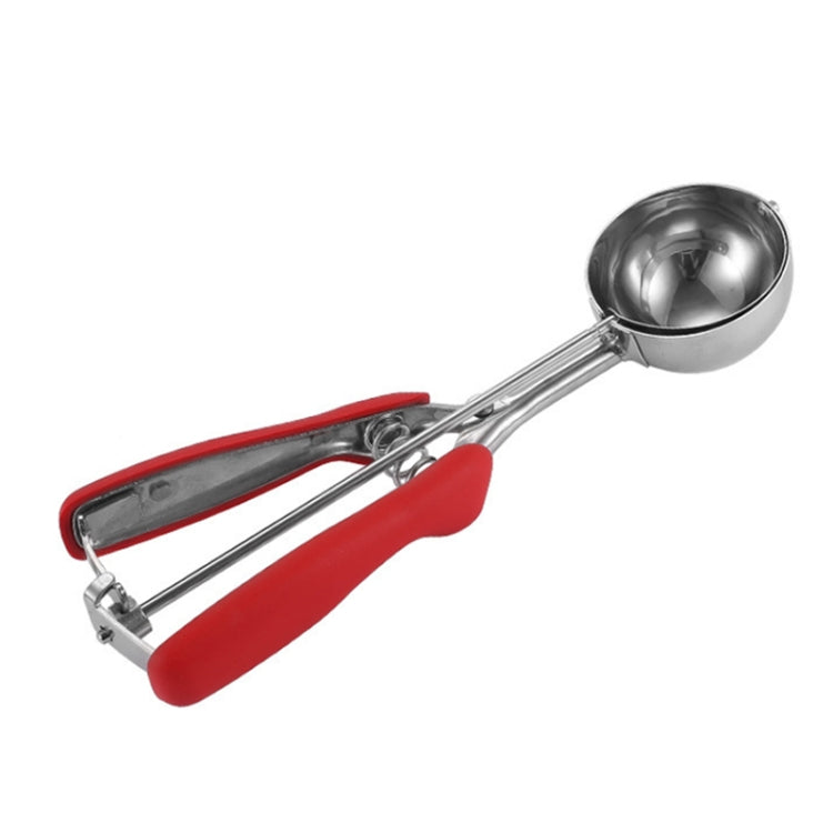 Paletta per gelato con manico in silicone in acciaio inossidabile 304, diametro, 4cm, 5cm, 6cm