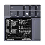5 PCS PC Riferimento Tastiera Scorciatoia Adesivo Adesivo per PC Laptop Desktop, Black