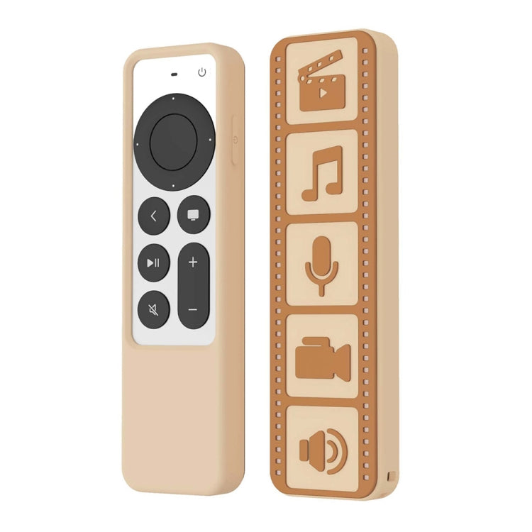 Custodia protettiva antiscivolo impermeabile per telecomando in silicone per Apple TV 4K 2021, (Brown), (Black), (Gray White), (Luminous Color)
