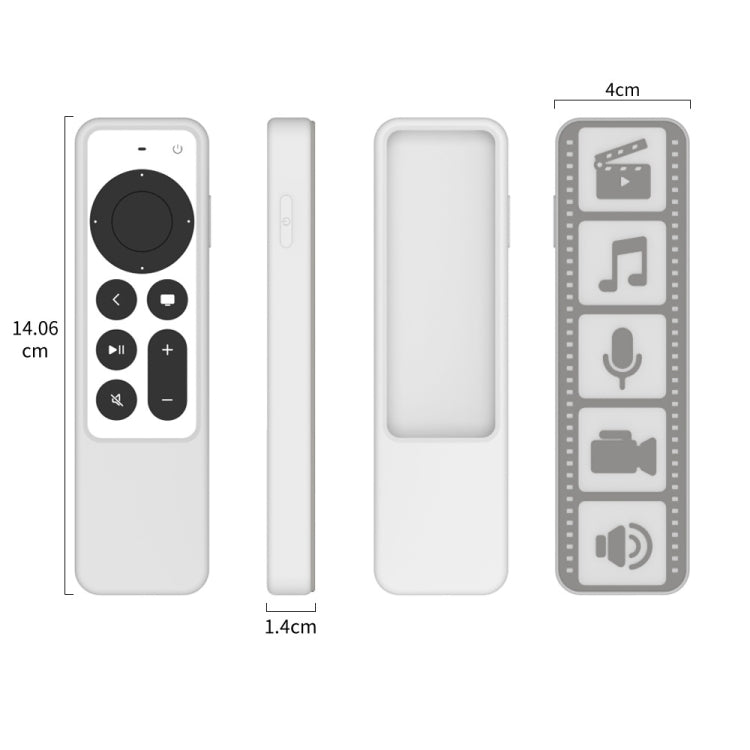 Custodia in silicone impermeabile per telecomando Apple TV 4K 202