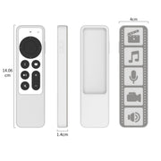 Custodia protettiva antiscivolo impermeabile per telecomando in silicone per Apple TV 4K 2021, (Brown), (Black), (Gray White), (Luminous Color)