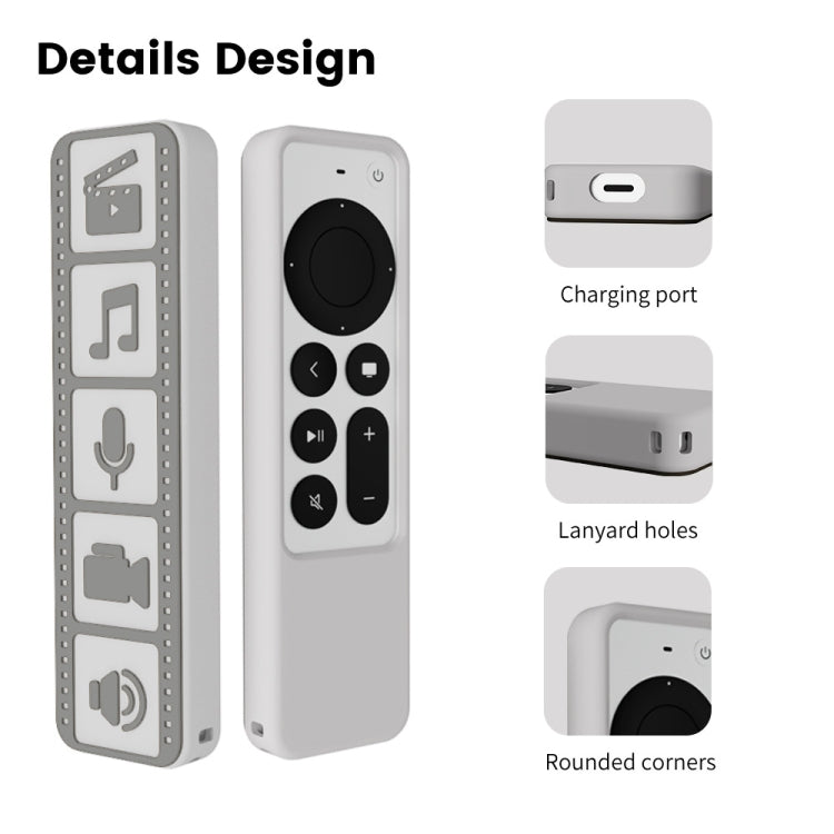 Custodia in silicone impermeabile per telecomando Apple TV 4K 202