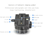 Qing zhuangshi DA IQ90 treppiede per fotocamera reflex riprese con teleobiettivo per uccelli, maniglia per schermo della diga, giunto cardanico, Q90
