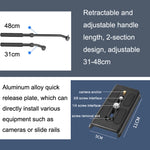 Qing zhuangshi DA IQ90 treppiede per fotocamera reflex riprese con teleobiettivo per uccelli, maniglia per schermo della diga, giunto cardanico, Q90