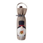 2 pezzi Forniture per decorazioni natalizie Tote Bottle Cover Borsa per vino rosso champagne
