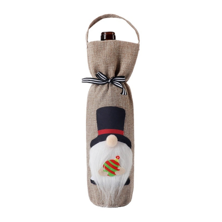 2 pezzi Forniture per decorazioni natalizie Tote Bottle Cover Borsa per vino rosso champagne