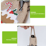 2 pezzi Forniture per decorazioni natalizie Tote Bottle Cover Borsa per vino rosso champagne