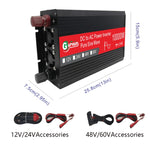 Gurxun HZ1500-10000 Convertitore di potenza inverter a onda sinusoidale 10000W, 10000W 12V To 220V, 10000W 24V To 220V, 10000W 48V To 220V, 10000W 60V To 220V, 10000W 12V To 110V