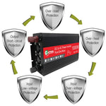 Gurxun HZ1500-10000 Convertitore di potenza inverter a onda sinusoidale 10000W, 10000W 12V To 220V, 10000W 24V To 220V, 10000W 48V To 220V, 10000W 60V To 220V, 10000W 12V To 110V