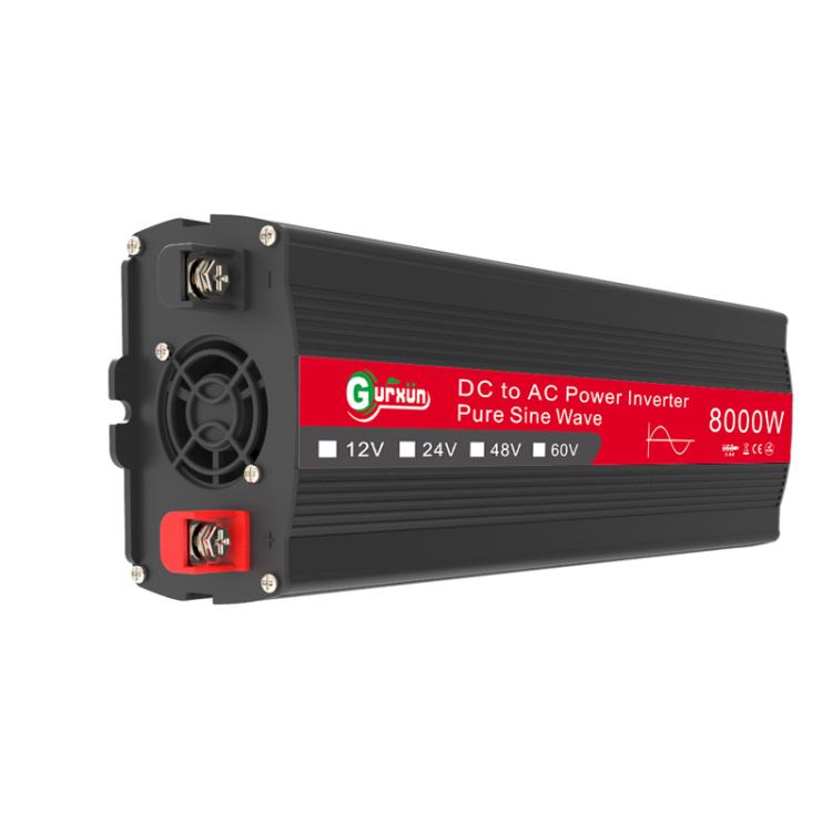 Inverter a onda sinusoidale per auto ad alta potenza Gurxun 8000W, 8000W 12V To 220V, 8000W 24V To 220V, 8000W 48V To 220V, 8000W 60V To 220V