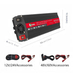 Inverter a onda sinusoidale per auto ad alta potenza Gurxun 8000W, 8000W 12V To 220V, 8000W 24V To 220V, 8000W 48V To 220V, 8000W 60V To 220V