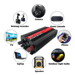 Inverter a onda sinusoidale ad alta potenza Gurxun da 6000 W con display digitale singolo, 6000W 12V-220V, 6000W 24V-220V, 6000W 48V-220V, 6000W 60V-220V