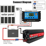 Inverter a onda sinusoidale ad alta potenza Gurxun da 6000 W con display digitale singolo, 6000W 12V-220V, 6000W 24V-220V, 6000W 48V-220V, 6000W 60V-220V