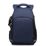 Zaino Cationico SLR Zaino fotografico impermeabile con foro per cavo per cuffie, Blue, Black, Red