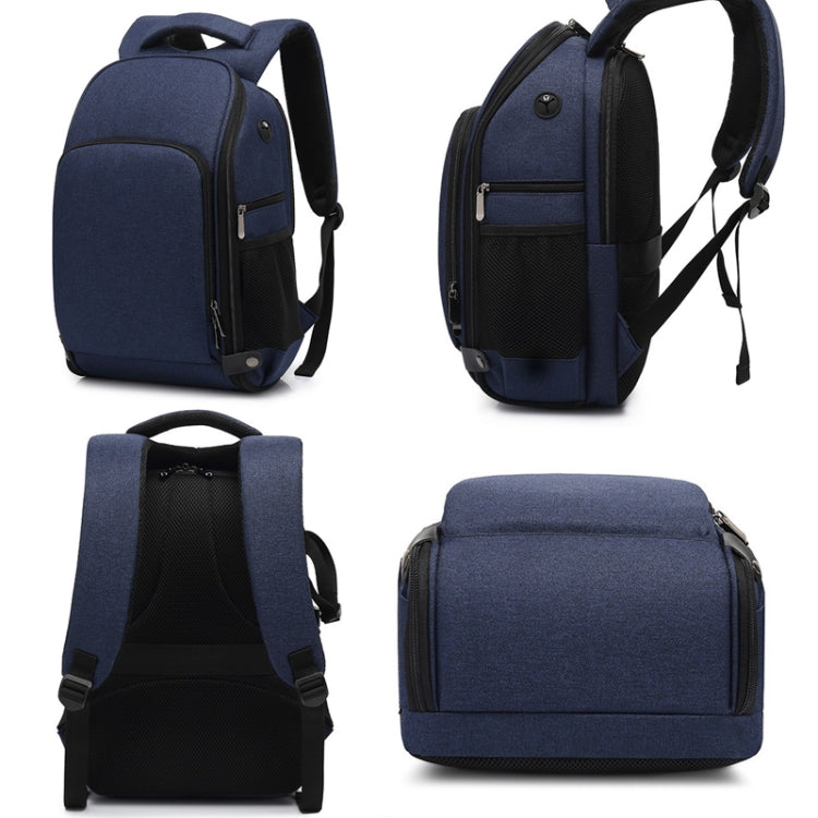 Zaino Cationico SLR Zaino fotografico impermeabile con foro per cavo per cuffie, Blue, Black, Red