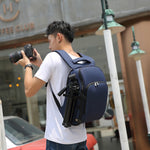 Zaino Cationico SLR Zaino fotografico impermeabile con foro per cavo per cuffie, Blue, Black, Red