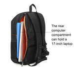Zaino fotografico impermeabile in tessuto Oxford Zaino per laptop da 17 pollici, Orange, Grey