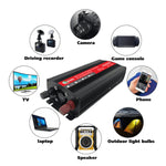 Gurxun 4000W Home Car Power Converter Inverter a onda sinusoidale, 4000W 12V To 220V, 4000W 24V To 220V, 4000W 48V To 220V, 4000W 60V To 220V