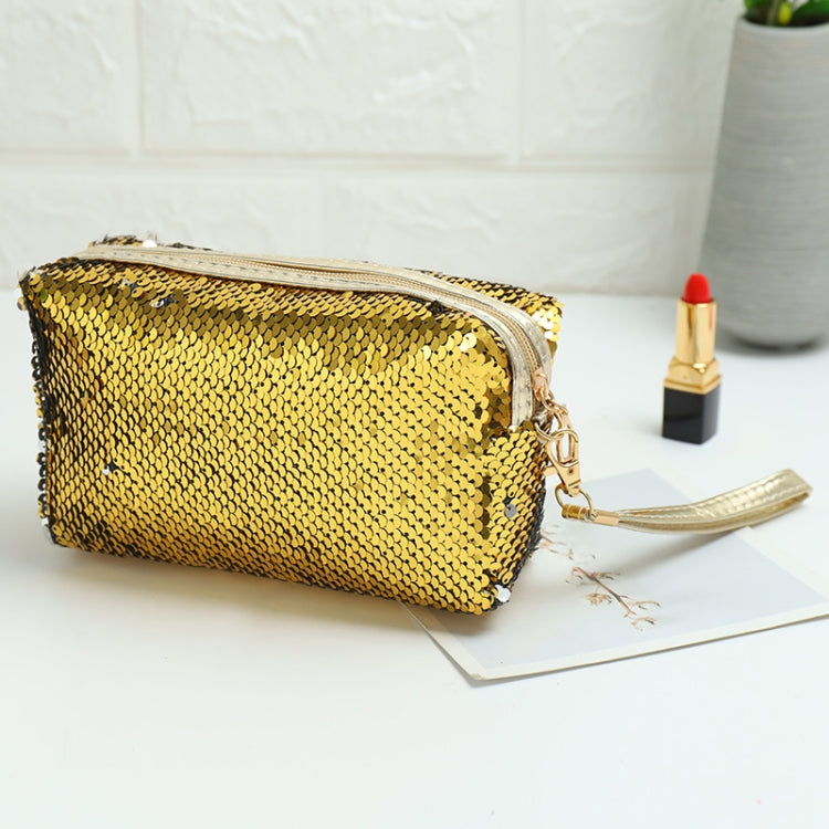 Borsa da viaggio portatile per cosmetici con paillettes all'anice, Red, Black, Pink, Rose Red, Royal Blue, Gold, Rose Gold