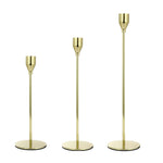 3 pezzi / set portacandele in ferro battuto per decorazioni per la casa, stile:, 3 PCS / Set Thin Bottom (Black), 3 PCS / Set Thin Bottom (Imitation Gold), 3 PCS / Set Thin Bottom (Silver), 3 PCS / Set Thin Bottom (Gold), 3 PCS / Set Thick Bottom (Blac...