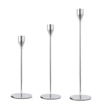 3 pezzi / set portacandele in ferro battuto per decorazioni per la casa, stile:, 3 PCS / Set Thin Bottom (Black), 3 PCS / Set Thin Bottom (Imitation Gold), 3 PCS / Set Thin Bottom (Silver), 3 PCS / Set Thin Bottom (Gold), 3 PCS / Set Thick Bottom (Blac...