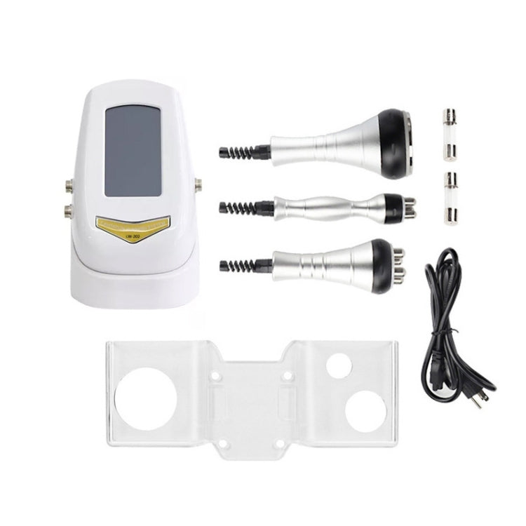 Dispositivo di bellezza a radiofrequenza con dispositivo di sabbiatura ad ultrasuoni 3 in 1 40K, Metal Handle, Plastic Handle
