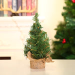 3 pezzi di canapa fondo mini albero di Natale centro commerciale finestra decorazione del desktop, dimensioni:, A-S11 20cm, A-S10 30cm