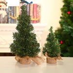 3 pezzi di canapa fondo mini albero di Natale centro commerciale finestra decorazione del desktop, dimensioni:, A-S11 20cm, A-S10 30cm