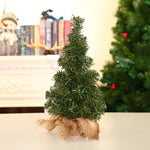 3 pezzi di canapa fondo mini albero di Natale centro commerciale finestra decorazione del desktop, dimensioni:, A-S11 20cm, A-S10 30cm