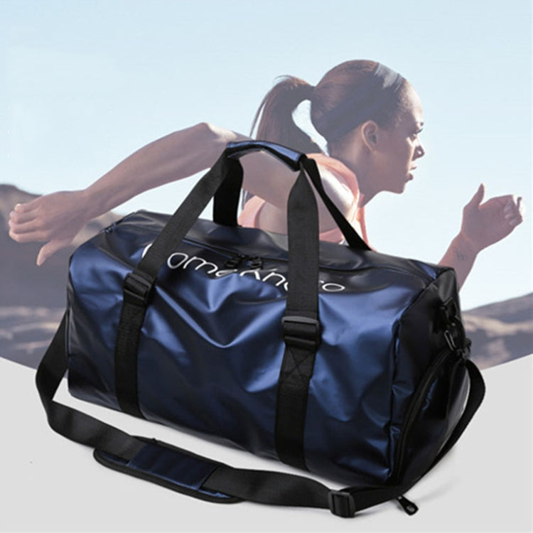 B-316 Borsa da viaggio per borsa da fitness impermeabile lucida di grande capacità, Red, Blue, Black, Grey
