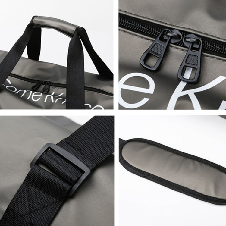 B-316 Borsa da viaggio per borsa da fitness impermeabile lucida di grande capacità, Red, Blue, Black, Grey
