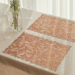 Tovaglietta isolante resistente da tavolo in PVC cavo da 6 pezzi, Gold, Silver, Copper