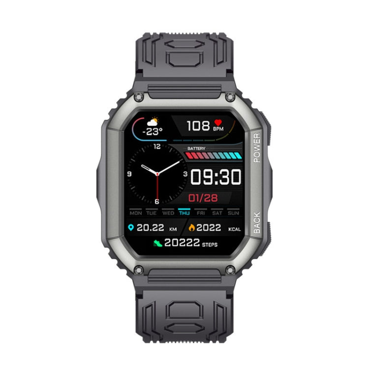 KR06 Orologio da chiamata intelligente per il monitoraggio della pressione sanguigna della frequenza cardiaca da 1,8 pollici, Black, Green