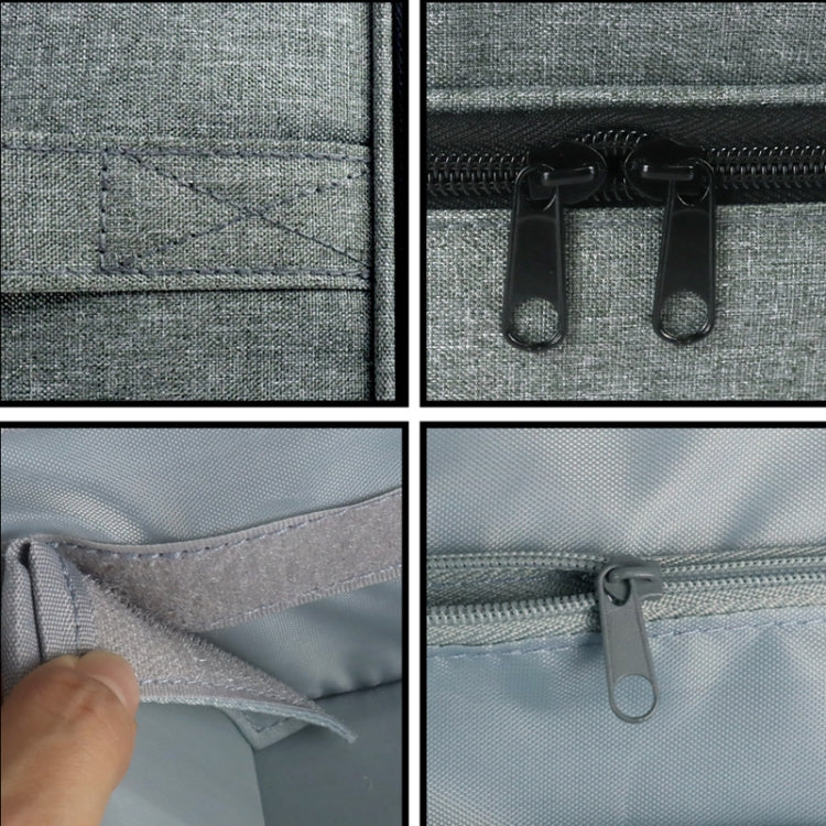 Borsa porta smalto per unghie Organizzatore portatile per rossetto con olio essenziale, Grey
