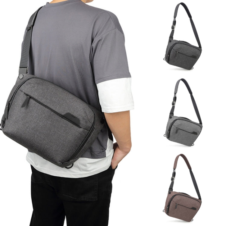 Borsa a tracolla per fotocamera SLR fotografica impermeabile portatile, 3L Dark Gray, 3L Light Gray, 3L Coffee Brown, 6L Dark Gray, 6L Light Gray, 6L Coffee Brown, 10L Dark Gray, 10L Light Gray, 10L Coffee Brown