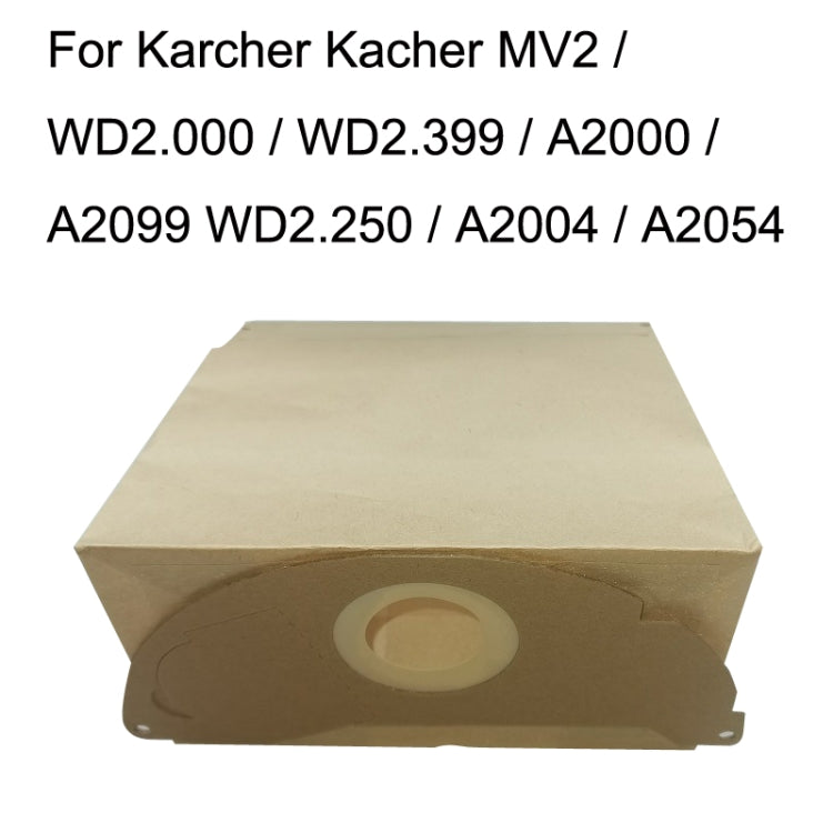 5PCS Sacchetto di Carta Rifiuti per Karcher WD2250/A2004/A2054/MV2 Accessori per Aspirapolvere