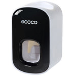 ECOCO E1922 Dispositivo di spremitura automatico per dentifricio a doppia posizione per bambini adulti, E1922 Black, E1922 Grey