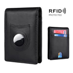 Portafoglio uomo in pelle con porta carte e tracker RFID