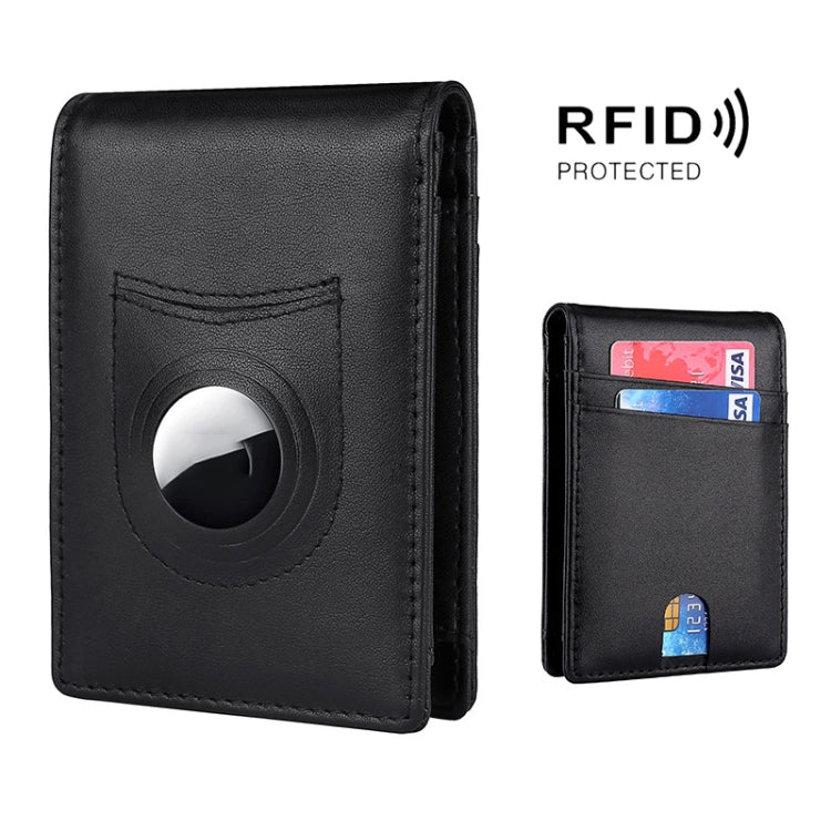 Portafoglio uomo in pelle con porta carte e tracker RFID